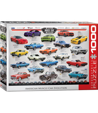 American Muscle Car Evolution Puzzle 1000pc
