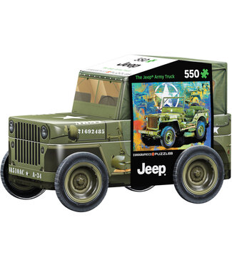 Army Jeep  Tin Puzzle 550pc
