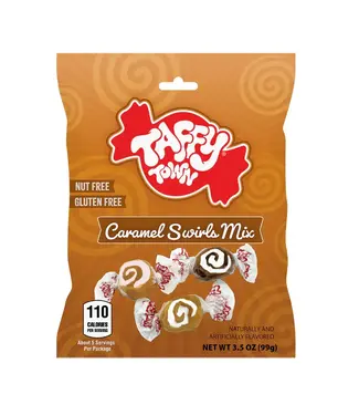 Taffy Town Salt Water Taffy Caramel Swirls 99g