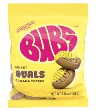 Bubs Banana Toffee Sweet Ovals 156g
