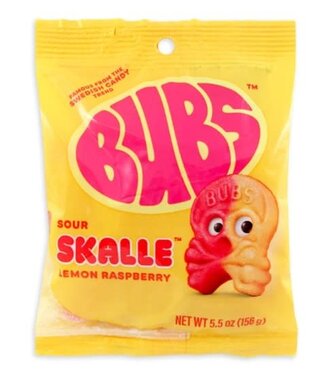 Bubs Lemon Raspberry Sour Skulls 156g
