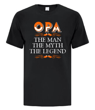 OPA THE MAN THE MYTH THE LEGEND (Black) Shirt Medium