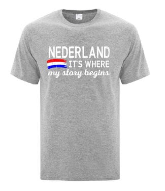Nederland It's Where My Story Begins Shirt Medium