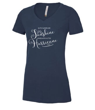Dutch Women Are Sunshine Mixed With A Little Hurricane Shirt X-Large
