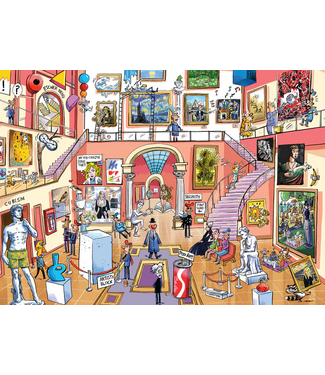 Doodletown: Museum Mischief Puzzle 1000pc