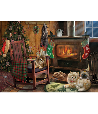Kittens by the Stove Puzzle 500pc