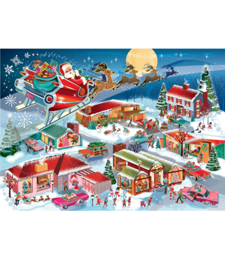 Santa's Flyby Family Puzzle 350pc