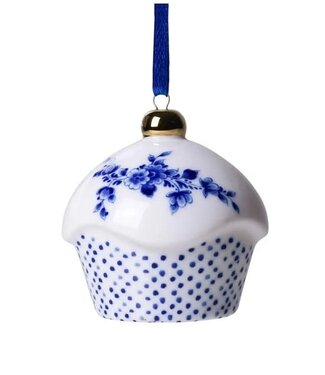 Cupcake - Delft Blue Christmas Ornament