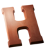 DeHeer Milk Chocolate Letter 65g H