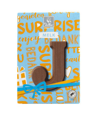 DeHeer Milk Chocolate Letter 65g J