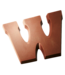 DeHeer Milk Chocolate Letter 65g W