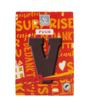 DeHeer Dark Chocolate Letter 65g V