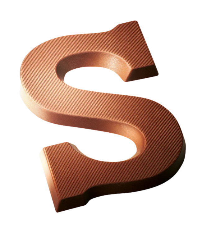 DeHeer Dark Chocolate Letter 65g S