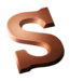 DeHeer Dark Chocolate Letter 65g S