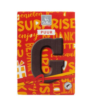DeHeer Dark Chocolate Letter 65g G