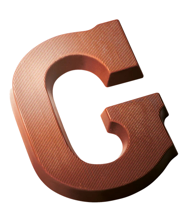 DeHeer Dark Chocolate Letter 65g G