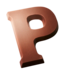 DeHeer Dark Chocolate Letter 65g P