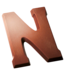 DeHeer Dark Chocolate Letter 65g N