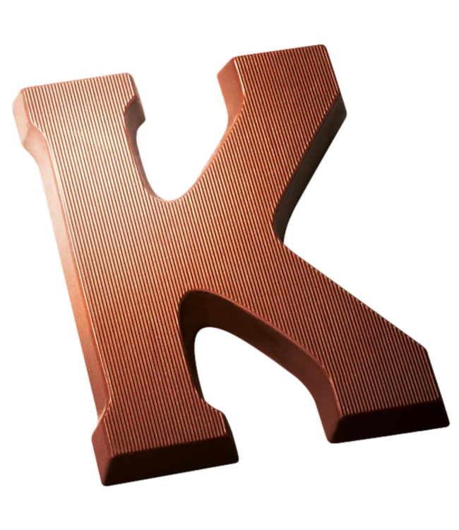 DeHeer Dark Chocolate Letter 65g K