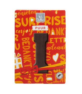 DeHeer Dark Chocolate Letter 65g I
