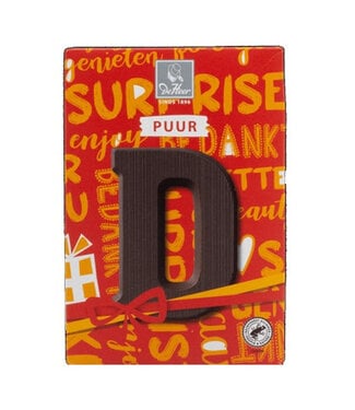 DeHeer Dark Chocolate Letter 65g D