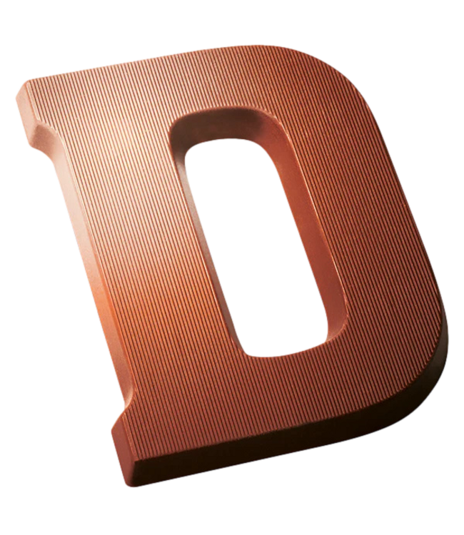 DeHeer Dark Chocolate Letter 65g D