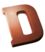 DeHeer Dark Chocolate Letter 65g D