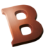DeHeer Dark Chocolate Letter 65g B