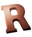 DeHeer Dark Chocolate Letter 65g R