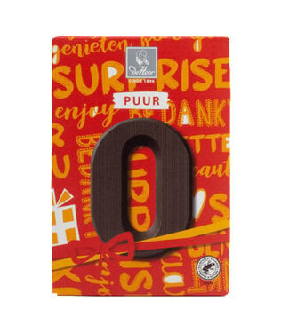 DeHeer Dark Chocolate Letter 65g O