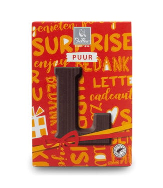 DeHeer Dark Chocolate Letter 65g L