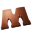 DeHeer Dark Chocolate Letter 65g M