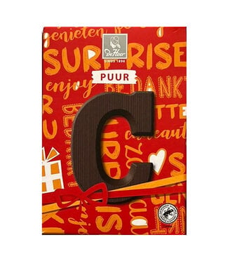 DeHeer Dark Chocolate Letter 65g C