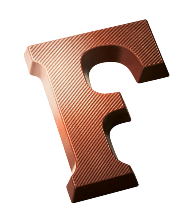 DeHeer Dark Chocolate Letter 65g F