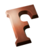DeHeer Dark Chocolate Letter 65g F