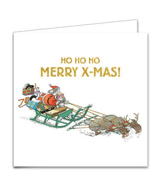 Ho Ho Ho Merry X-Mas! Cards - Set of 10
