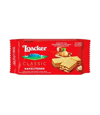 Loacker Italian Hazelnut Wafers 45g