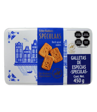 Delft Blue Tin Filled With Speculaas 450g