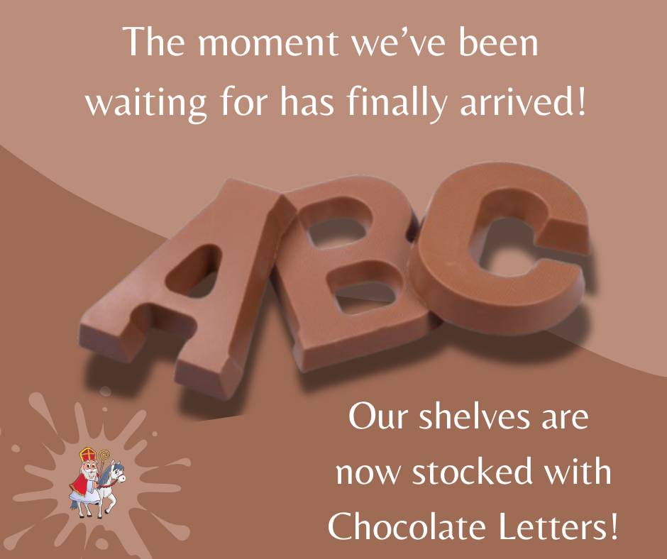 CHOCOLATE LETTERS ARE HERE!