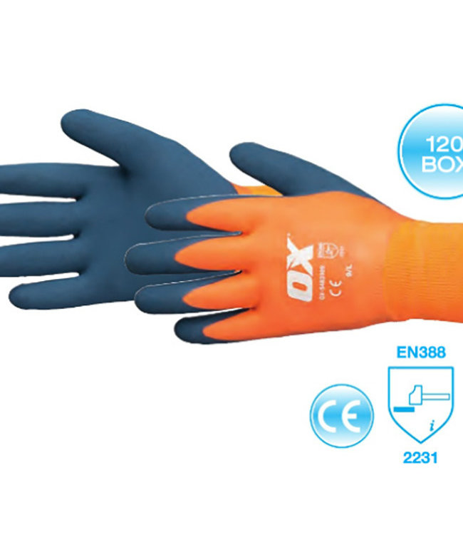 OX Waterproof Thermal Latex Gloves