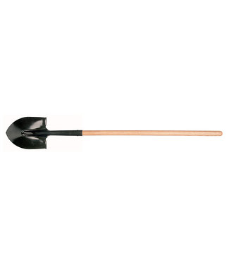 Garant Garant Round Point Shovel, Long Wood Handle