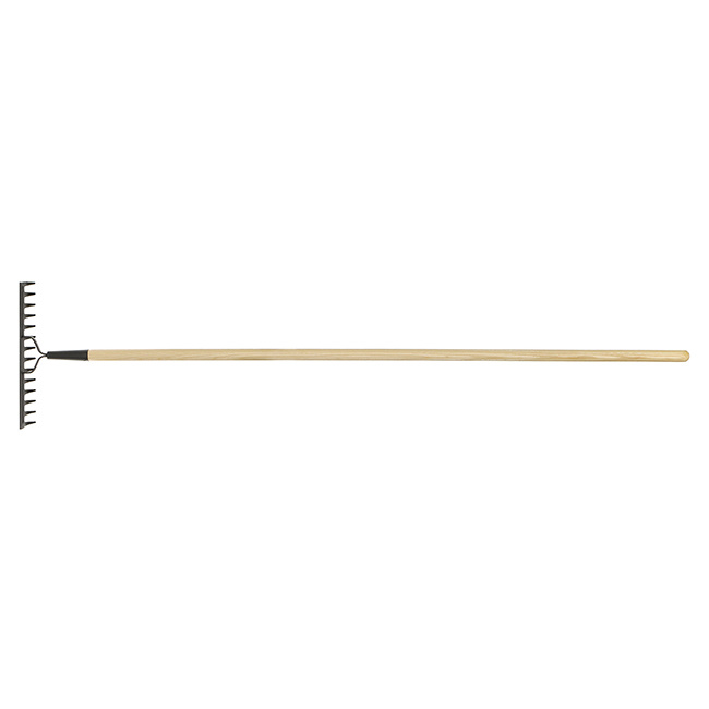 Garant Basics Double Back Level Rake, 14 Tines, 60 Inch Handle - Single ...