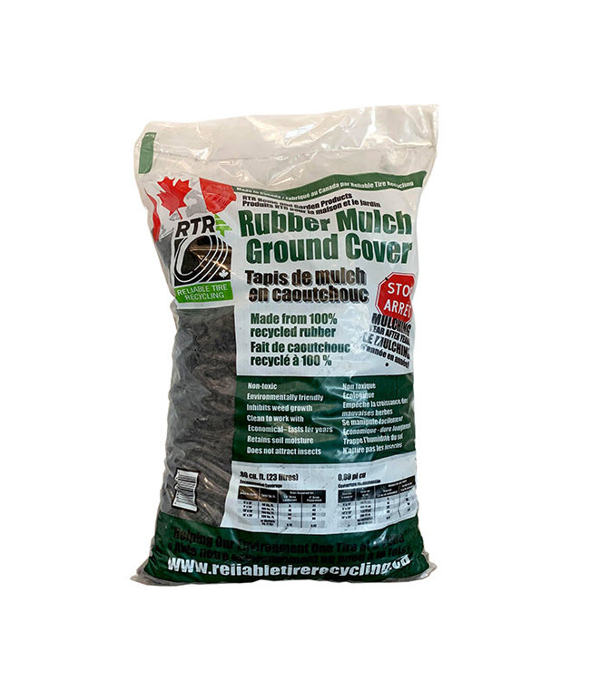 Black Rubber Mulch - 20lb Bag