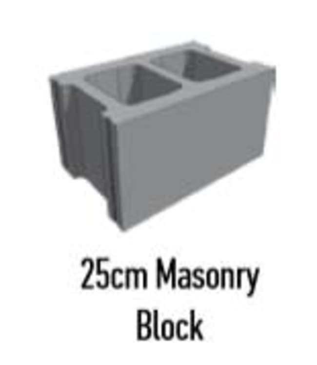 Belgard NW Standard Masonry Block Grey 25cm