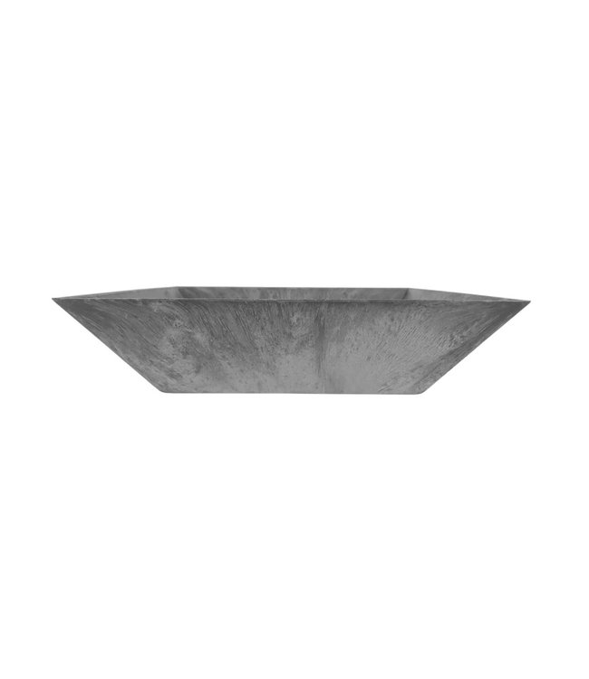 Polystone Square Planter 12" - Grey