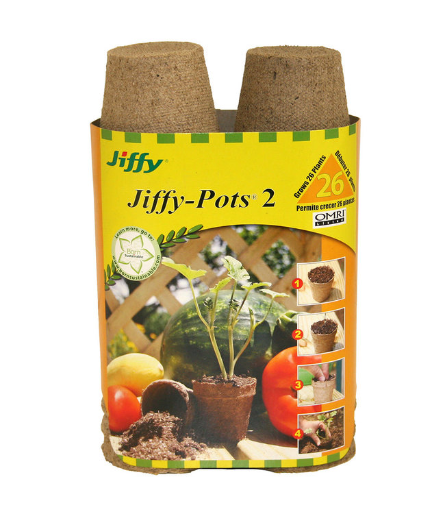 Jiffy Pots 2" Round, Bonus 26 pack - Single