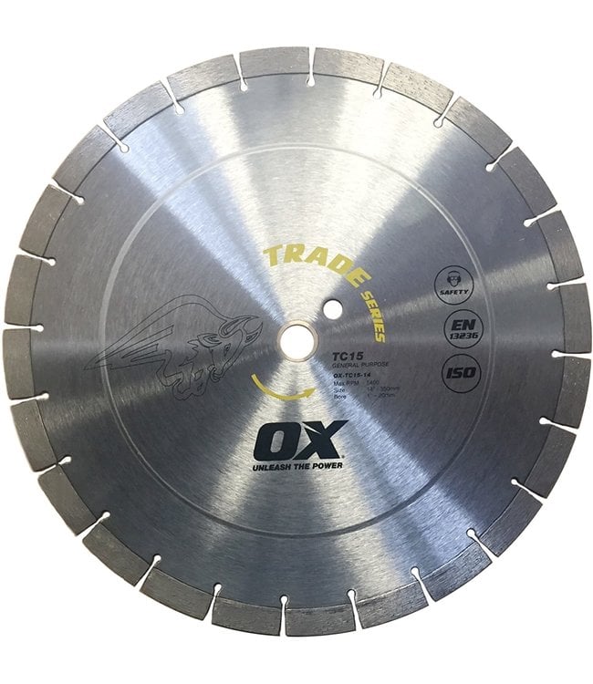 OX Trade Diamond Blade - General Purpose / Concrete - 15mm Segment