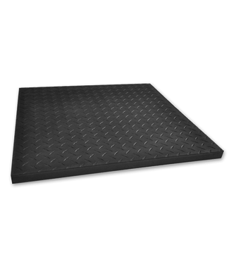 Livingstone Rubber Sidewalk Blocks 1" Thick - 2' x 2' Black