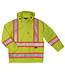 Tough Duck Safety Rain Jacket - Fluorescent Green