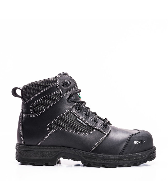Royer 6" AGILITY™ Metal-Free Boot, Waterproof, Black